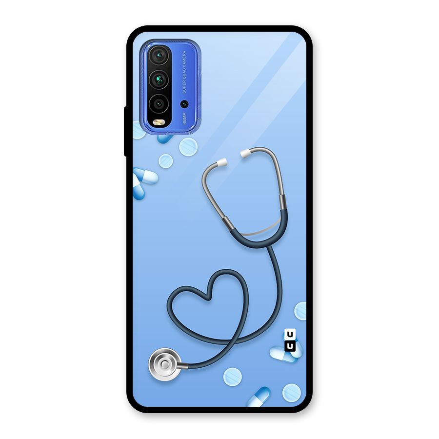 Doctors Stethoscope Glass Back Case for Redmi 9 Power