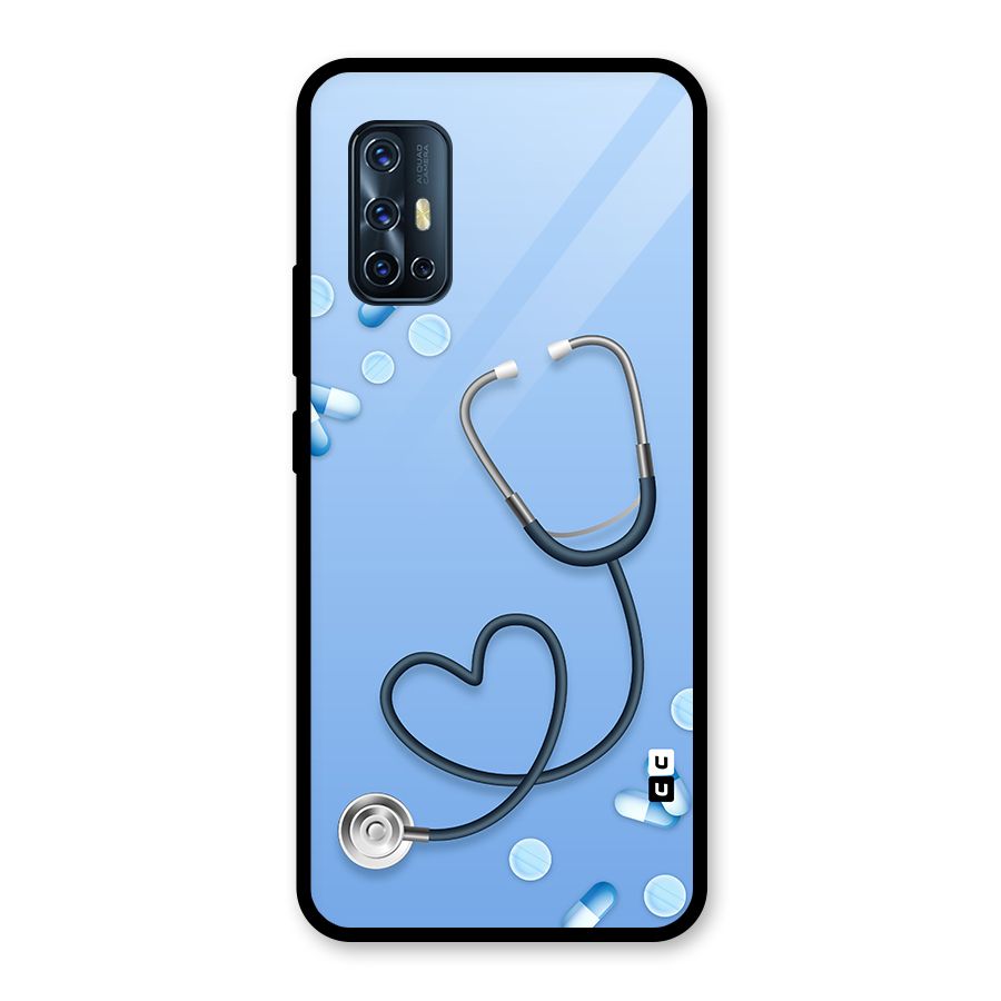 Doctors Stethoscope Glass Back Case for Vivo V17
