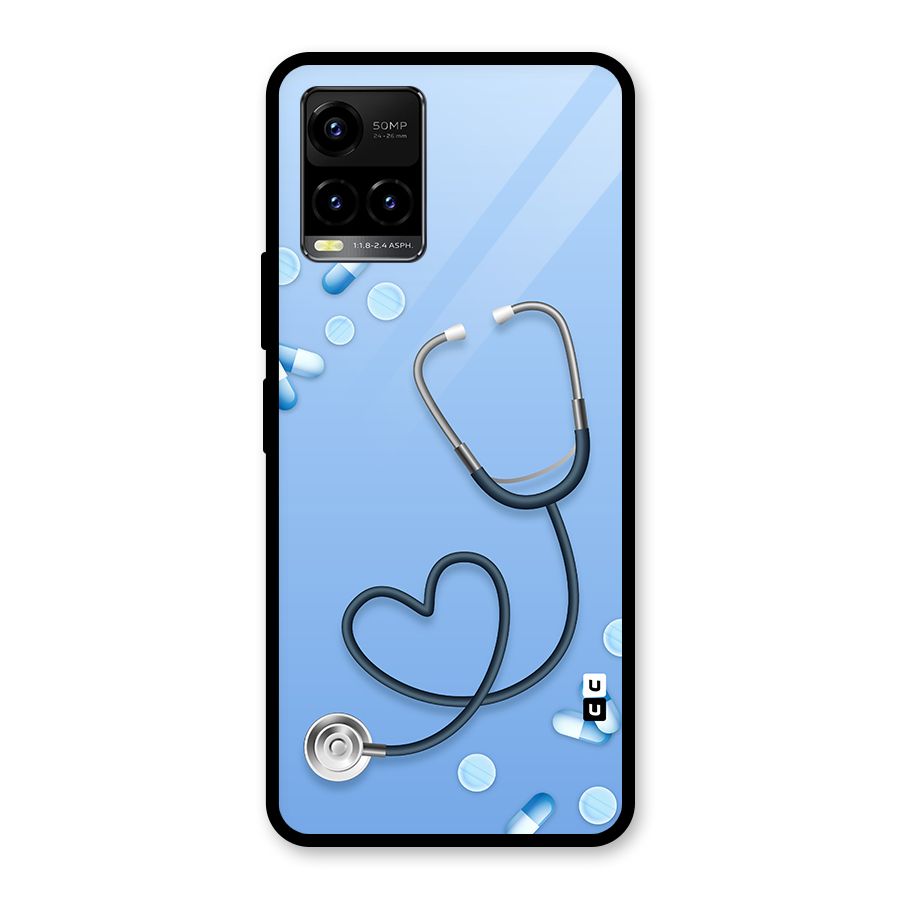 Doctors Stethoscope Glass Back Case for Vivo Y21T