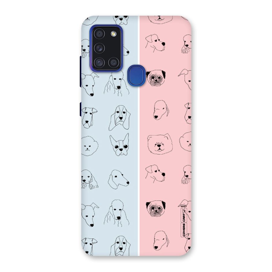 Dog Cat And Cow Back Case for Galaxy A21s