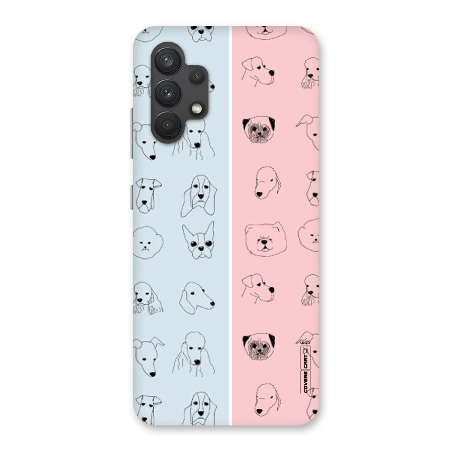 Dog Cat And Cow Back Case for Galaxy A32