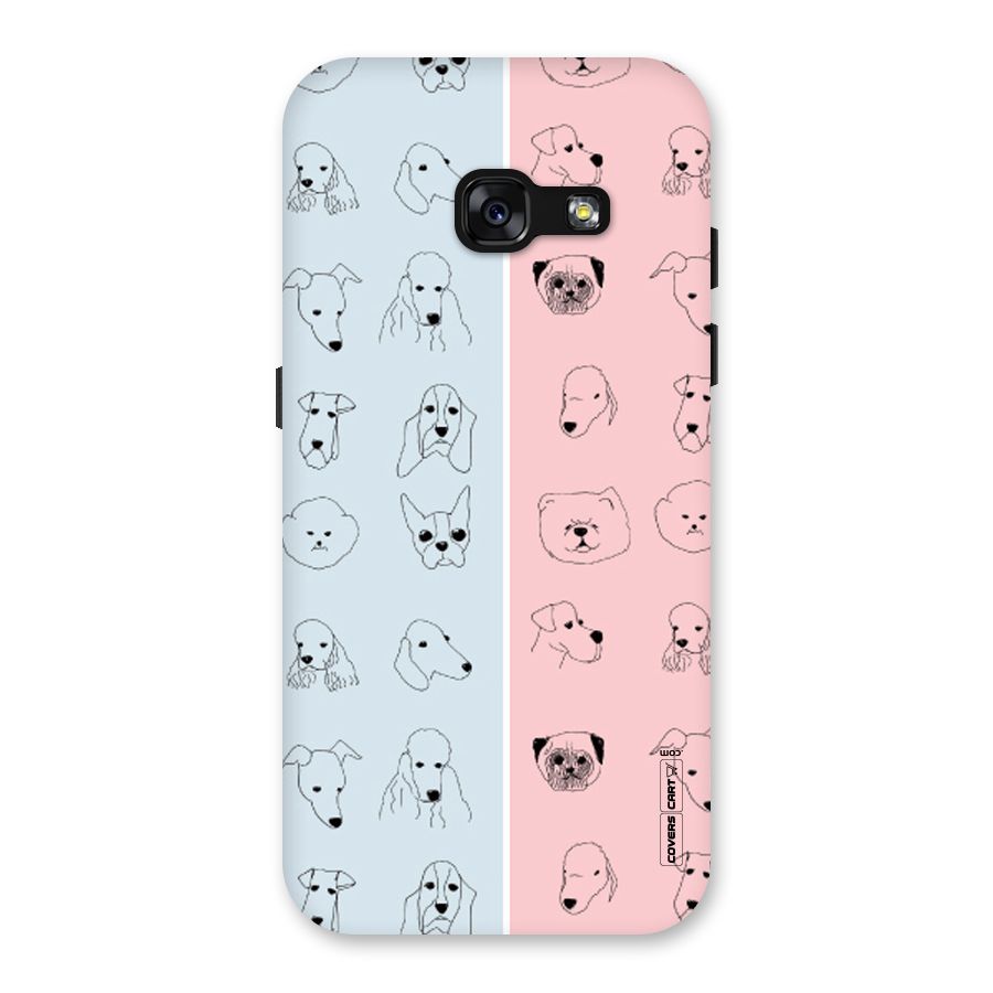 Dog Cat And Cow Back Case for Galaxy A3 (2017)