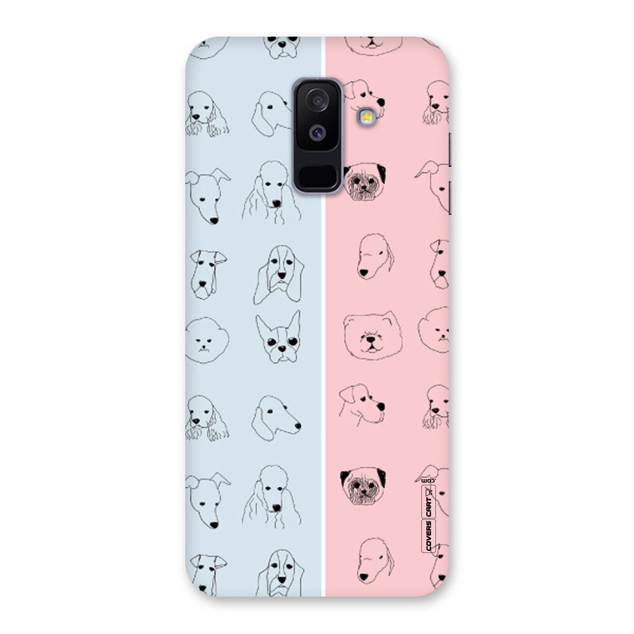 Dog Cat And Cow Back Case for Galaxy A6 Plus
