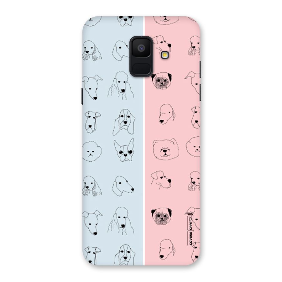 Dog Cat And Cow Back Case for Galaxy A6 (2018)