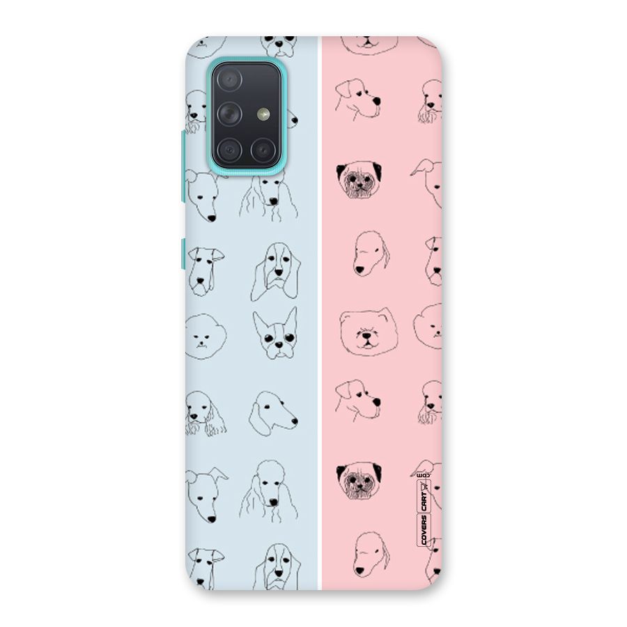 Dog Cat And Cow Back Case for Galaxy A71