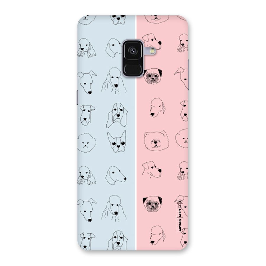 Dog Cat And Cow Back Case for Galaxy A8 Plus