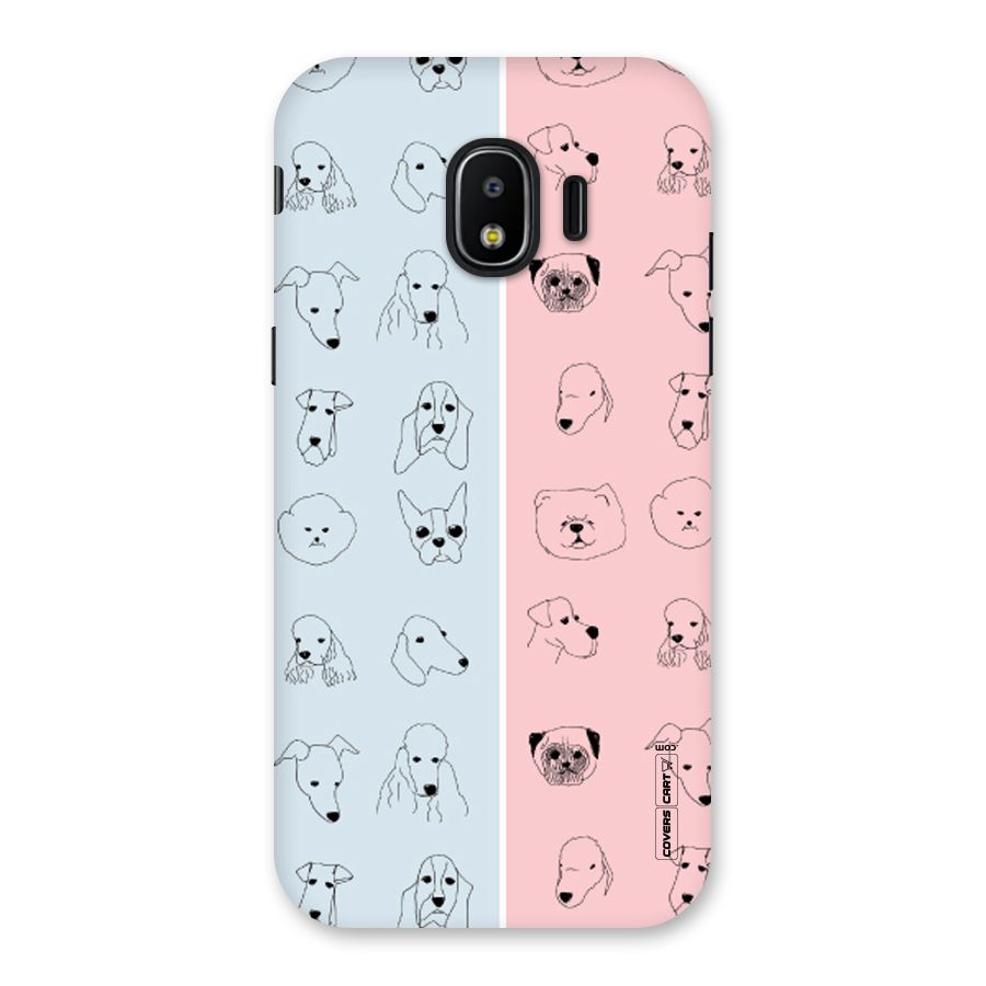 Dog Cat And Cow Back Case for Galaxy J2 Pro 2018