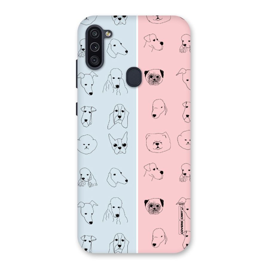 Dog Cat And Cow Back Case for Galaxy M11