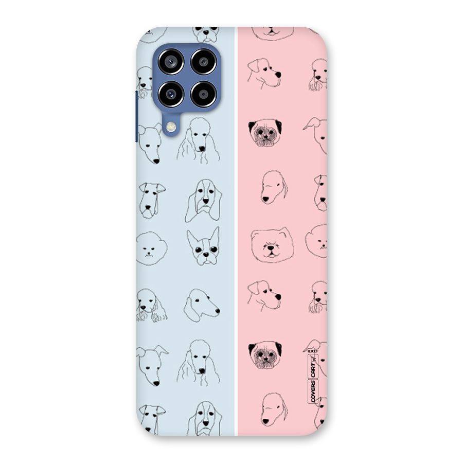 Dog Cat And Cow Back Case for Galaxy M53 5G
