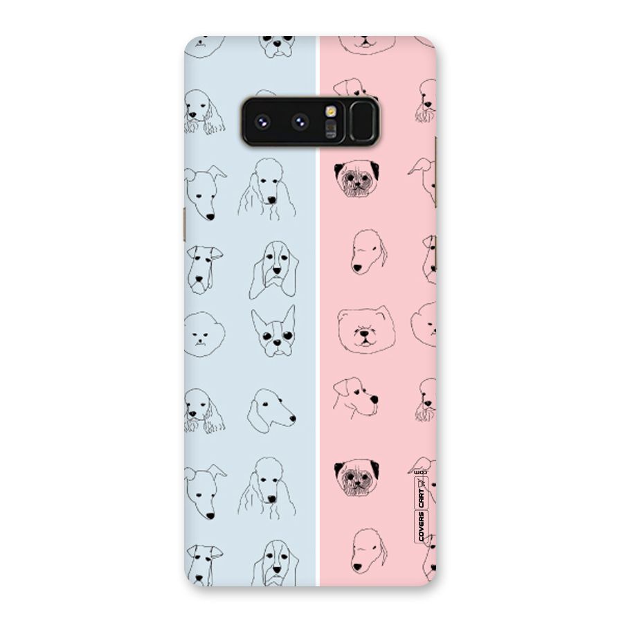 Dog Cat And Cow Back Case for Galaxy Note 8