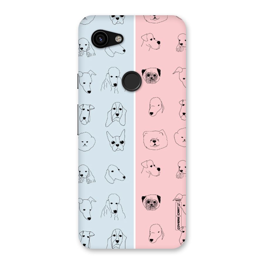Dog Cat And Cow Back Case for Google Pixel 3a
