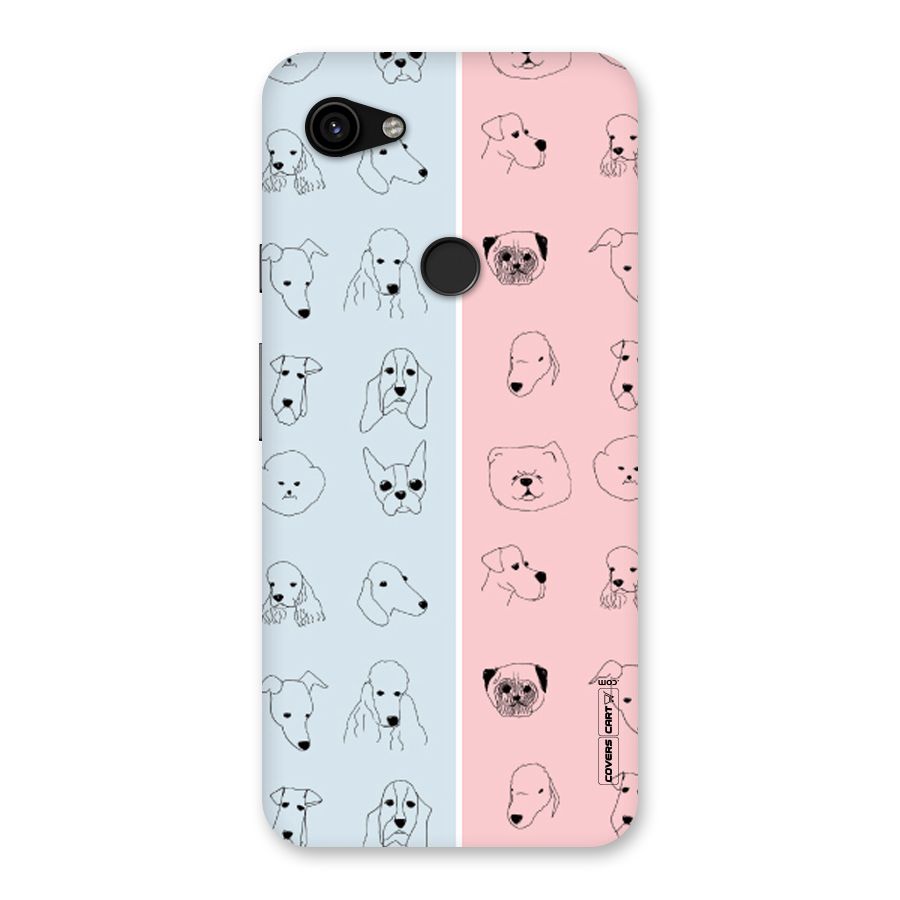 Dog Cat And Cow Back Case for Google Pixel 3a XL