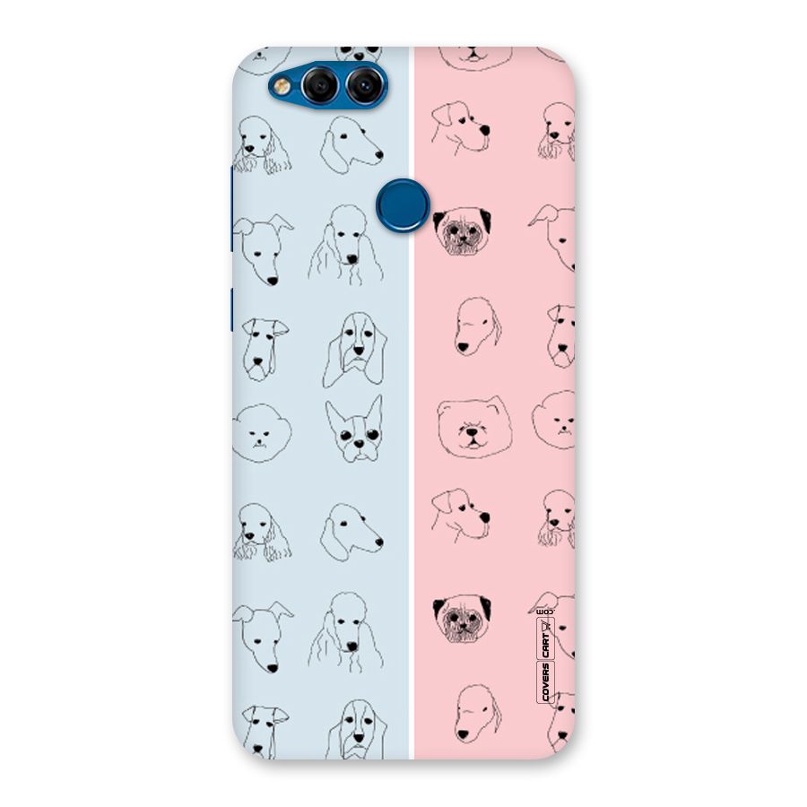Dog Cat And Cow Back Case for Honor 7X