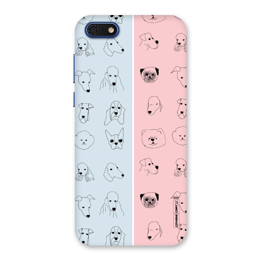 Dog Cat And Cow Back Case for Honor 7s