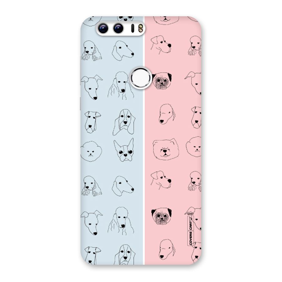 Dog Cat And Cow Back Case for Honor 8
