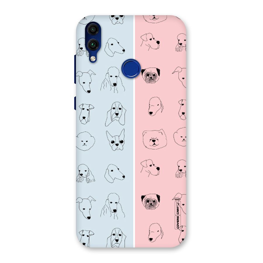 Dog Cat And Cow Back Case for Honor 8C