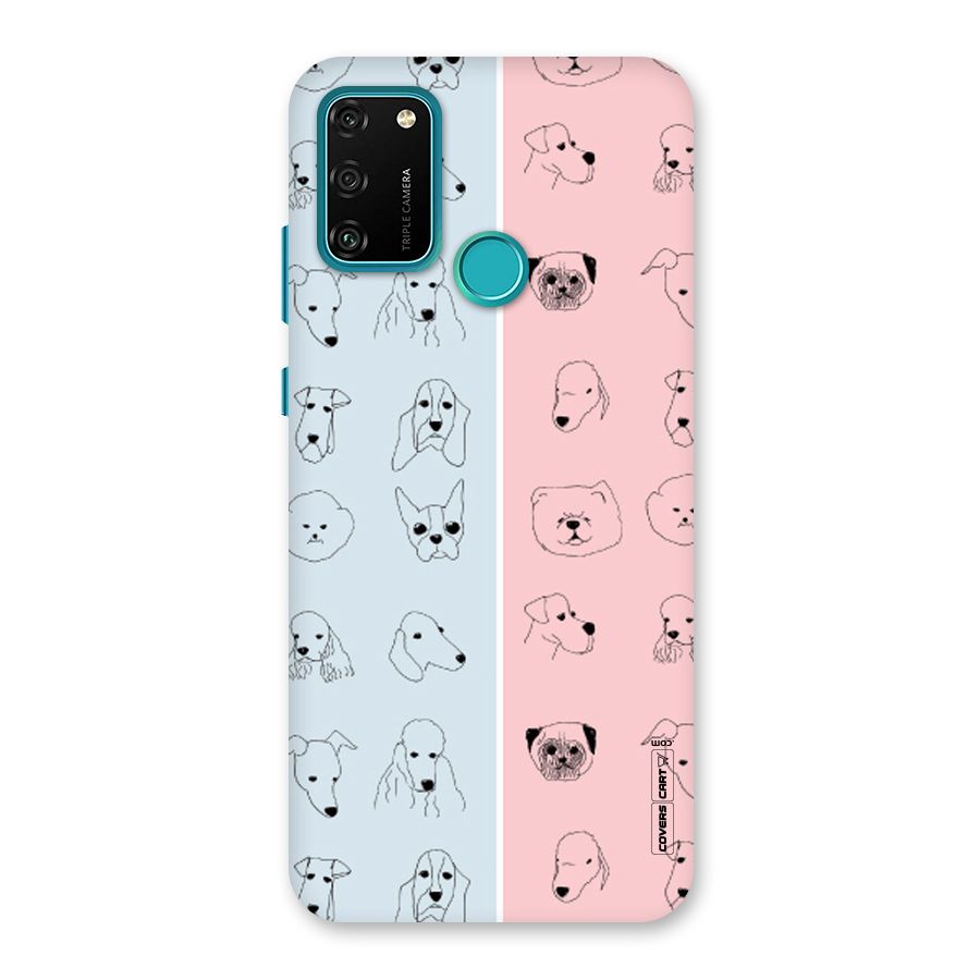 Dog Cat And Cow Back Case for Honor 9A