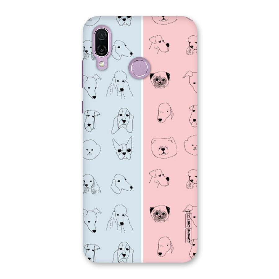 Dog Cat And Cow Back Case for Honor Play