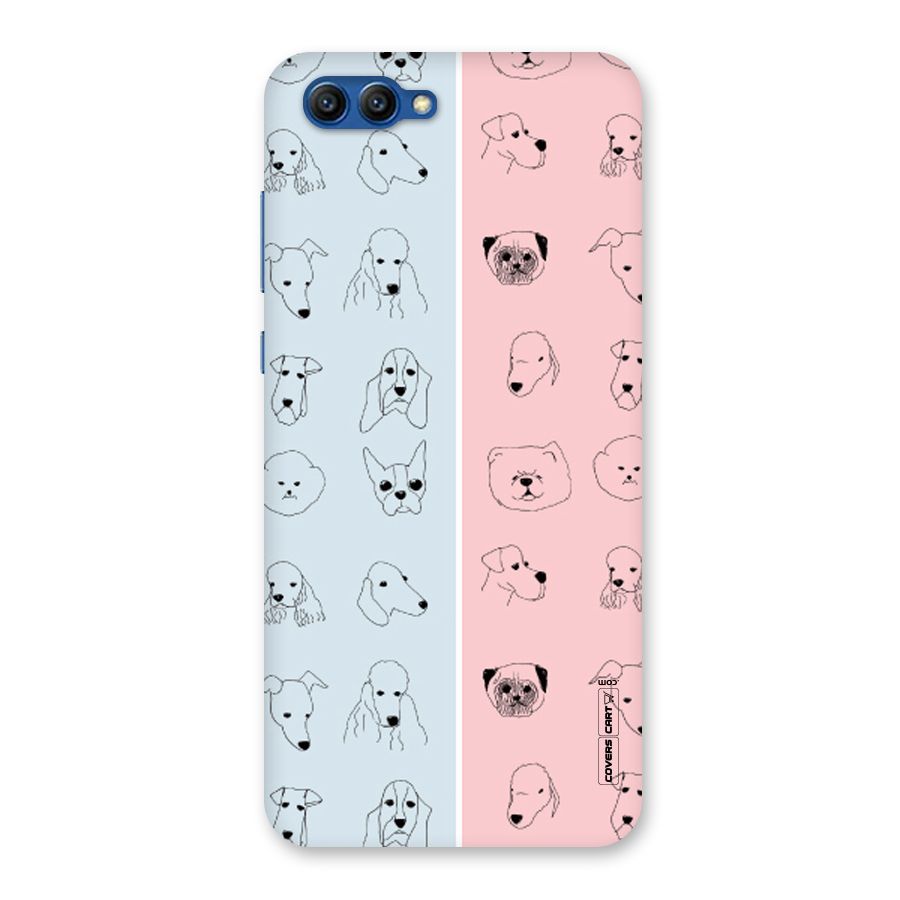 Dog Cat And Cow Back Case for Honor View 10