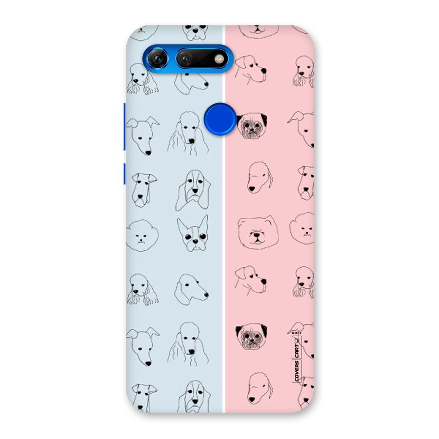 Dog Cat And Cow Back Case for Honor View 20