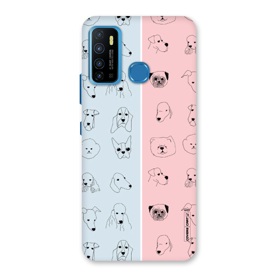 Dog Cat And Cow Back Case for Infinix Hot 9