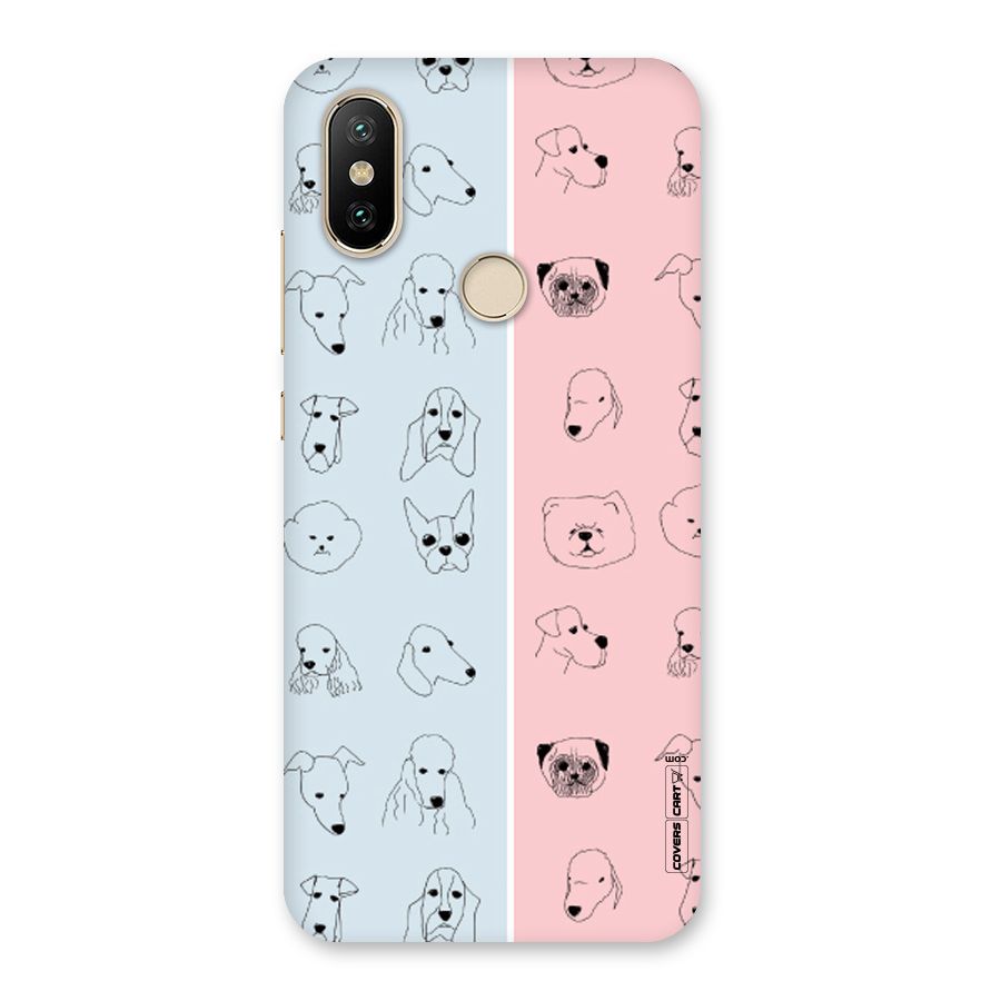 Dog Cat And Cow Back Case for Mi A2