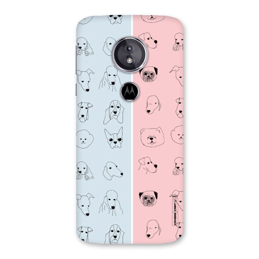 Dog Cat And Cow Back Case for Moto E5