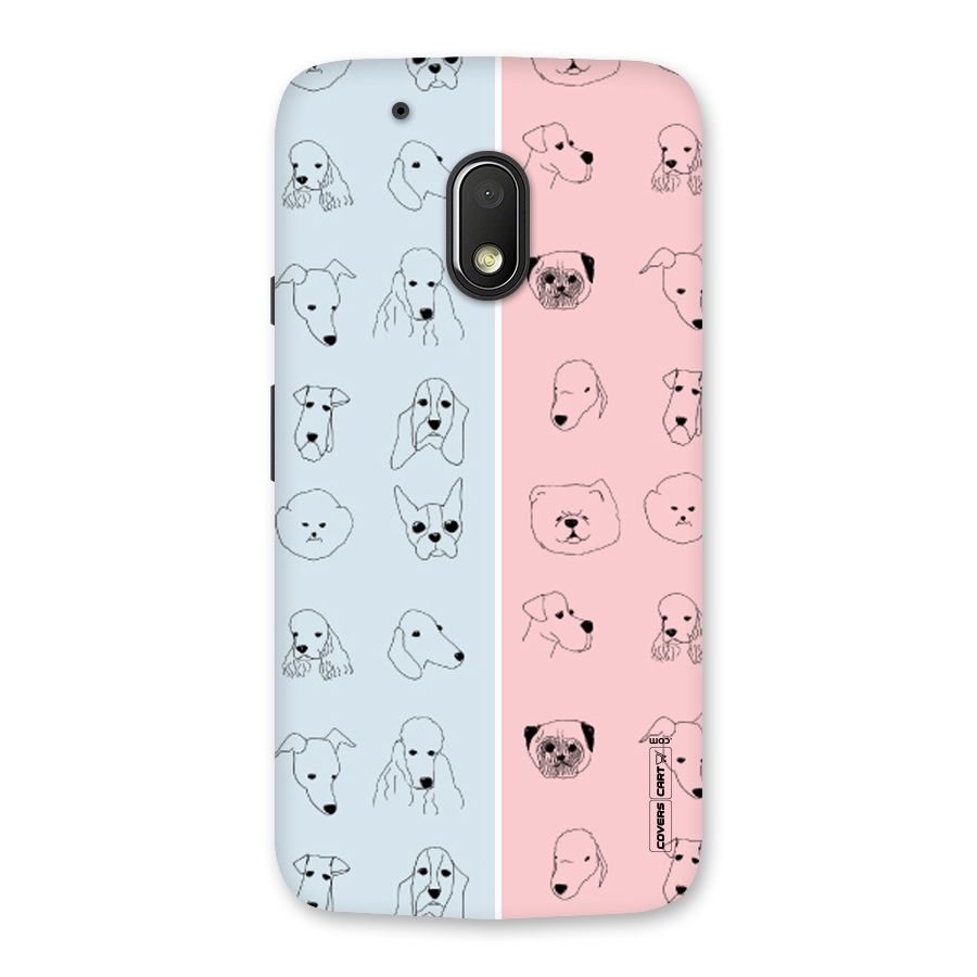 Dog Cat And Cow Back Case for Moto G4 Play
