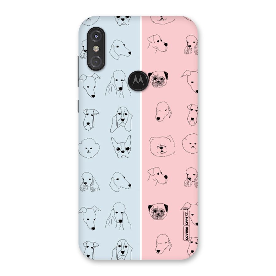 Dog Cat And Cow Back Case for Motorola One Power