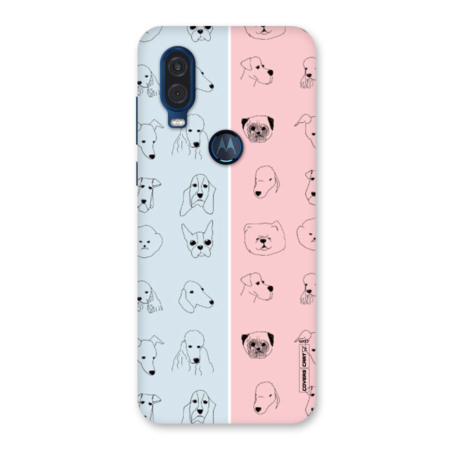 Dog Cat And Cow Back Case for Motorola One Vision