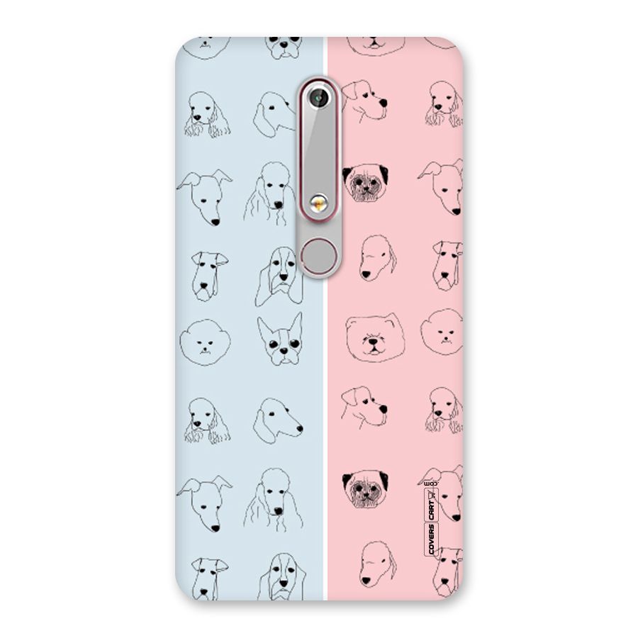 Dog Cat And Cow Back Case for Nokia 6.1