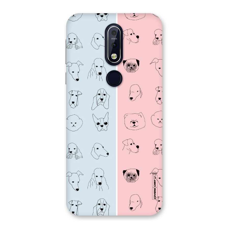 Dog Cat And Cow Back Case for Nokia 7.1