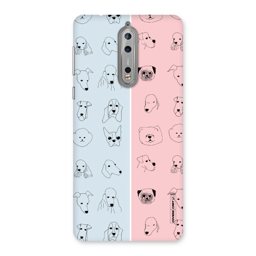 Dog Cat And Cow Back Case for Nokia 8