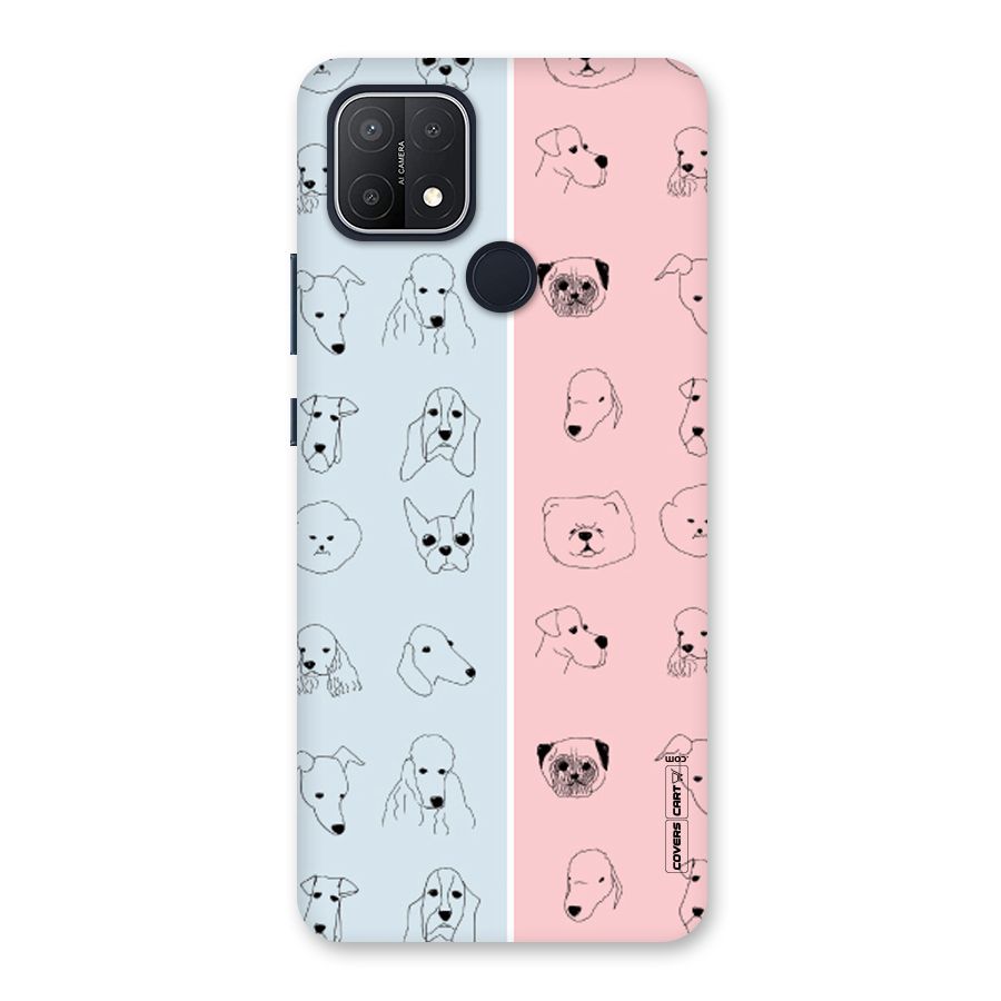 Dog Cat And Cow Back Case for Oppo A15