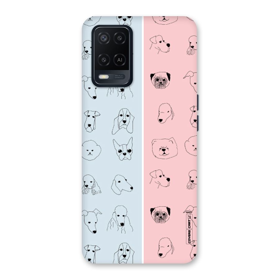 Dog Cat And Cow Back Case for Oppo A54