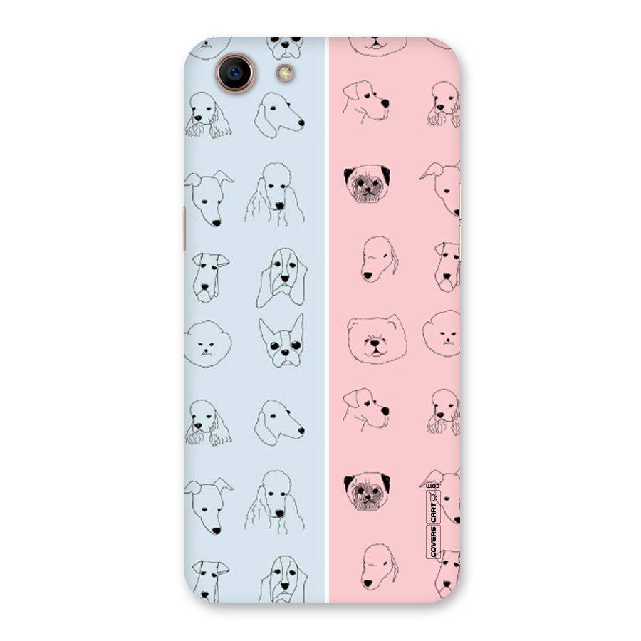 Dog Cat And Cow Back Case for Oppo A83 (2018)