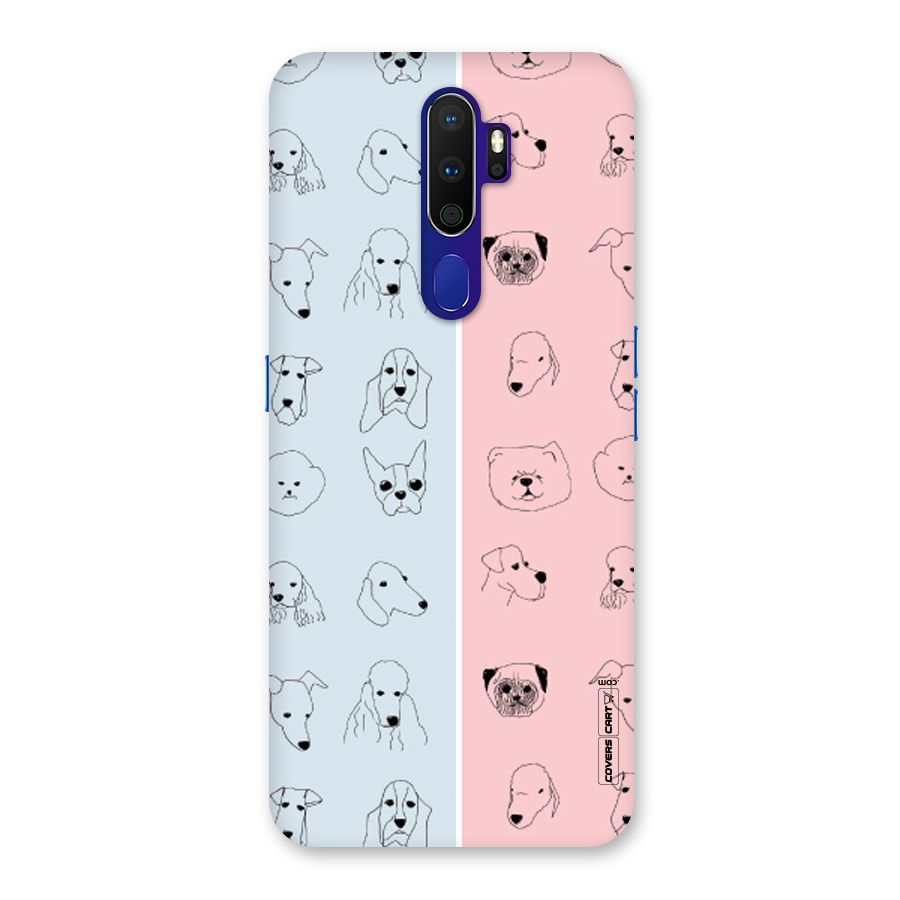 Dog Cat And Cow Back Case for Oppo A9 (2020)