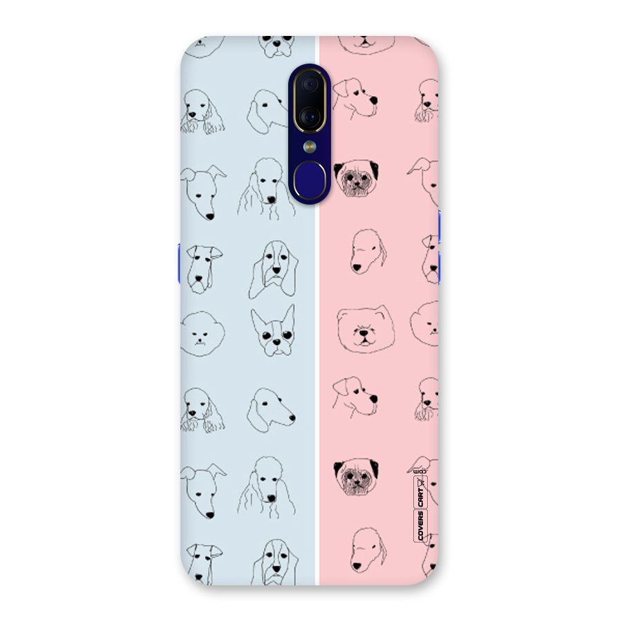Dog Cat And Cow Back Case for Oppo F11