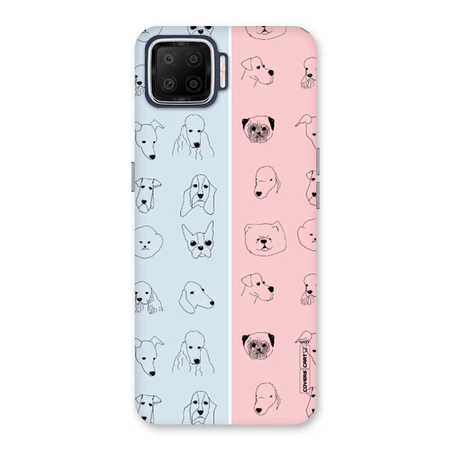 Dog Cat And Cow Back Case for Oppo F17