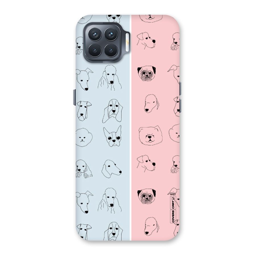 Dog Cat And Cow Back Case for Oppo F17 Pro