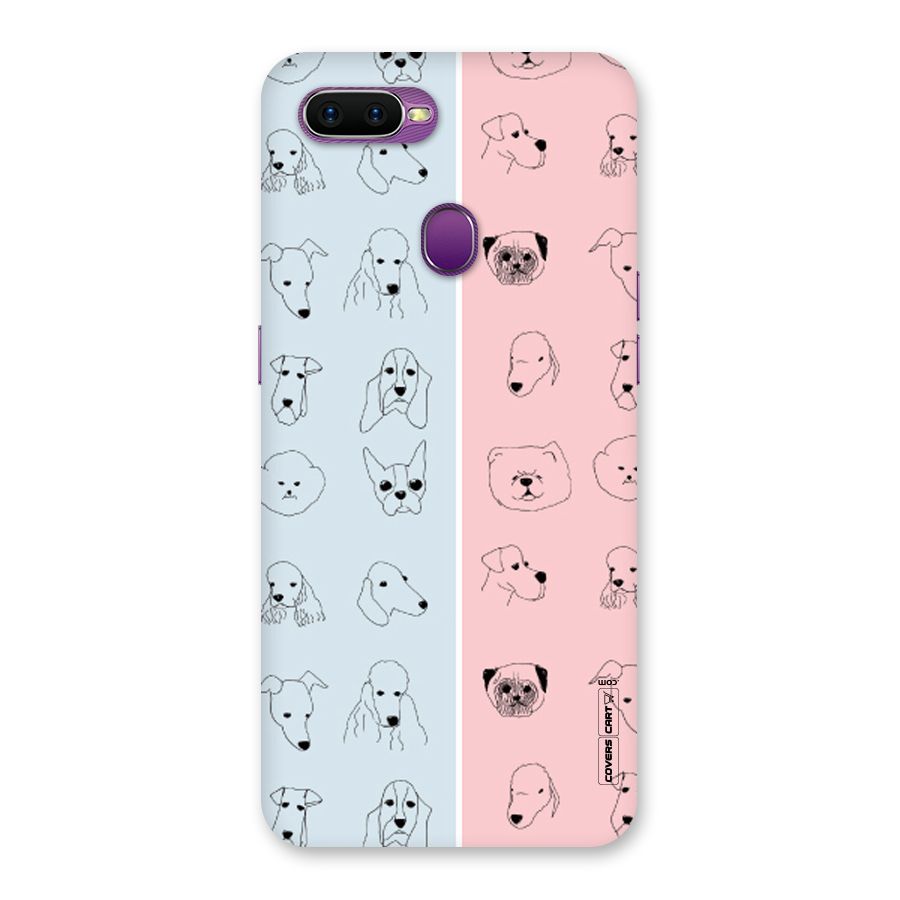 Dog Cat And Cow Back Case for Oppo F9