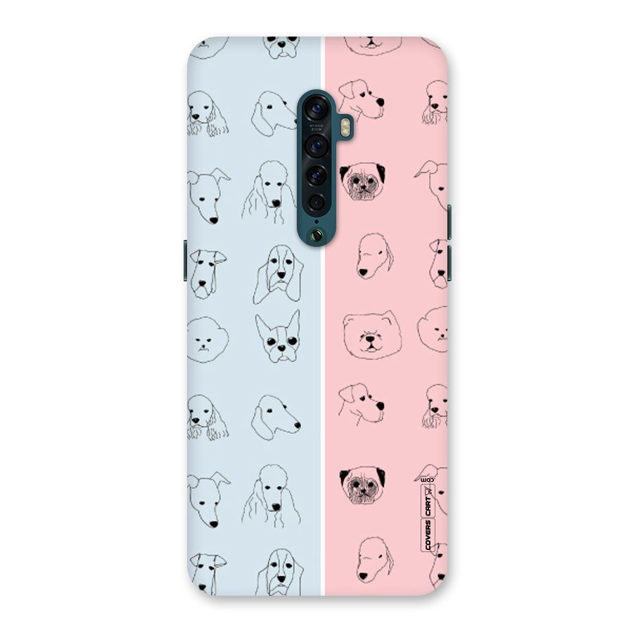 Dog Cat And Cow Back Case for Oppo Reno2