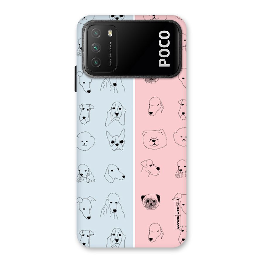 Dog Cat And Cow Back Case for Poco M3
