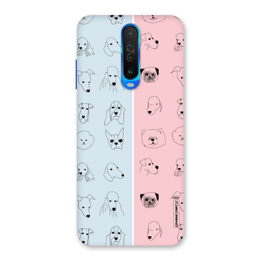 Dog Cat And Cow Back Case for Poco X2