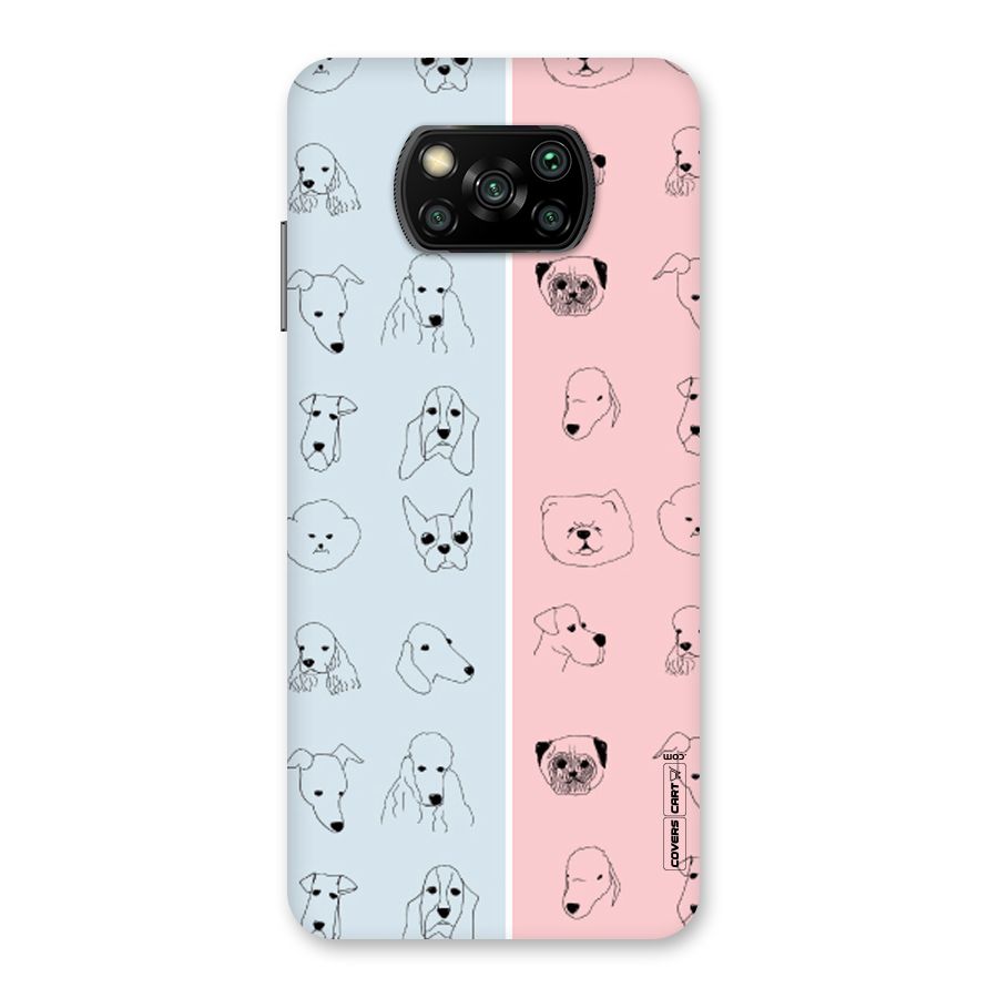 Dog Cat And Cow Back Case for Poco X3