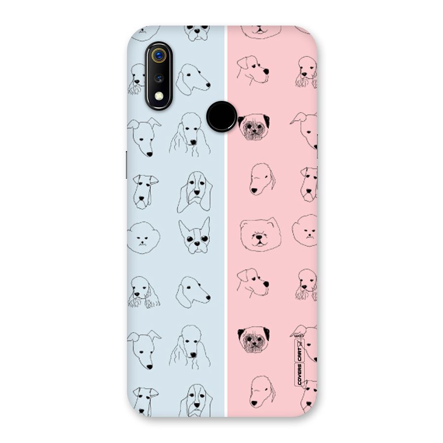 Dog Cat And Cow Back Case for Realme 3