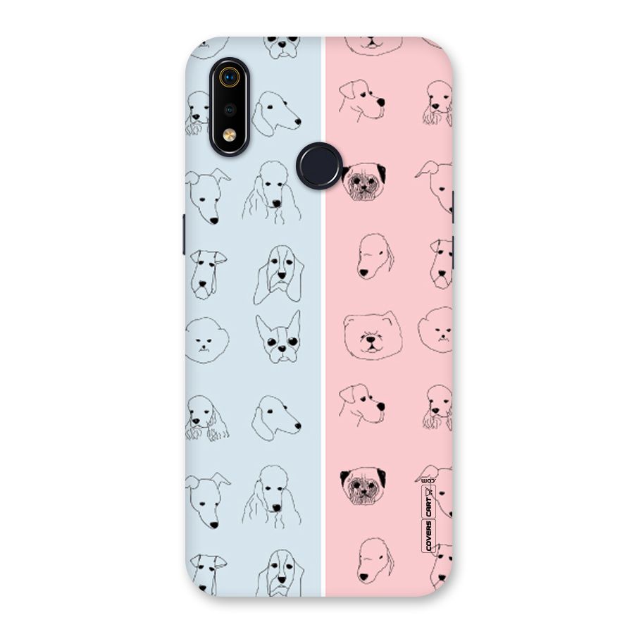 Dog Cat And Cow Back Case for Realme 3i