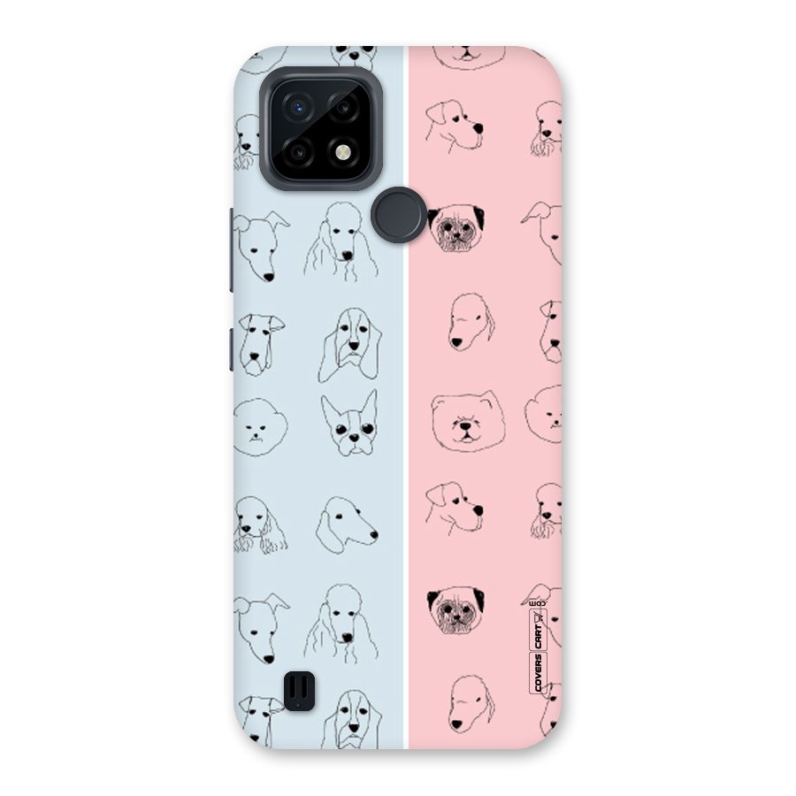 Dog Cat And Cow Back Case for Realme C21