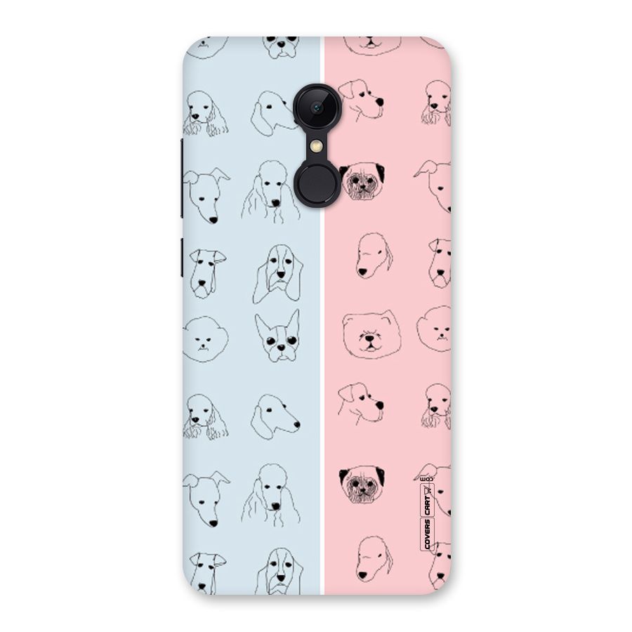 Dog Cat And Cow Back Case for Redmi 5