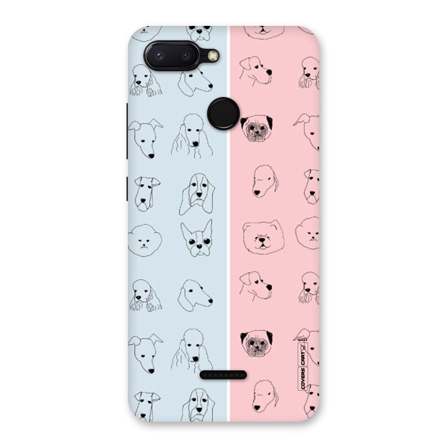 Dog Cat And Cow Back Case for Redmi 6